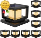 8 Pack Solar Post Lights Outdoor, Waterproof Fence Cap For Deck, 4X4 6X6 Wooden. Fixed Price $79.99.