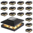 Solar Post Cap Lights Outdoor 16PACK Black Waterproof Powered Deck Fenc.. Fixed Price $104.85.