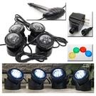 4-LED Super Bright Outdoor Underwater Pond Fountain Spot Light Kits Plus Sensor. Fixed Price $37.99.