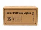 Sollucis Pathway Square Solar Bollard Light, Black, Single Lamp (10PACK). Fixed Price $39.99.
