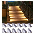 Best Niorsun Solar Step Lights 12 Pack Outdoor Stair Waterproof IP67 With Auto. Fixed Price $40.00.
