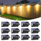 Bridika Solar Fence Lights, 12 Pack, Warm & Rgb. Fixed Price $157.90.