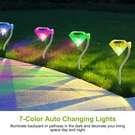 Solar Garden Lights 4 Pack Diamond Led 7 Color Changing Outdoor Decor IP65. Fixed Price $22.99.