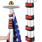 Yescom Ez Go 20FT Led Solar Light Telescopic Flagpole With Rotating Lock Silver. Fixed Price $159.90.