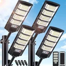Yusist 4 Solar Street Lights Outdoor Waterproof, 6500K Led Pack, Black. Fixed Price $105.46.