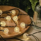 Mainstays Solar Globe String Lights 30 Led Warm White Waterproof Outdoor 20FT. Fixed Price $16.95.