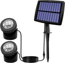 Solar Pond Spotlights, 12 Led Underwater With Dual Head Waterproof. Fixed Price $38.95.