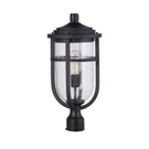 Craftmade Transitional Voyage 1 Light Outdoor Post, Midnight ZA4725-MN. Fixed Price $129.99.