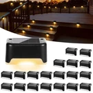 Coozaming Solar Deck Lights Outdoor 20 Black, Step Pack,. Fixed Price $54.99.