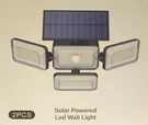 Package Of 2 Zhongshan Mokot Solar Powered Led Wall Mount Light Sensor. Fixed Price $45.00.