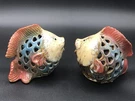 Fish Figurine Ceramic Pottery Tropical Tea Light W 4 , 5 D 1/2-. Fixed Price $24.90.