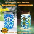 Starsoul Dragonfly Solar Lanterns 2PK Mosaic Glass Outdoor Waterproof Patio. Fixed Price $55.99.