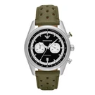 Armani AR11709 (racer) Chronograph Men's Leather Watch 147444690. Fixed Price $425.40.