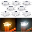 2/4/6 Pack Solar Post Deck Lights Outdoor Garden Fence Landscape Lamp Vinyl. Fixed Price $39.99.
