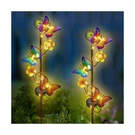 Solar Garden Lights Butterfly Decor Outdoor Waterproof Metal... Fast Ship. Fixed Price $38.53.