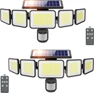 3000LM Solar Outdoor, 5 Adjustable Heads Motion Sensor LIGHTS,318. Fixed Price $81.43.
