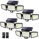 Tuffenough 2500LM 210 Led Solar Outdoor Security Lights W/ Remote 4 Pk Black. Fixed Price $78.95.