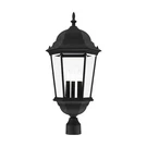 Used Livex Lighting 7568-14 Hamilton 3 Outdoor Post Top Lantern. Fixed Price $271.97.