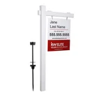Kdgarden Vinyl Pvc Estate Sign Post 6FT. Tall 4"X 72" Realtor Yard. Fixed Price $126.21.