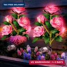 Anordsem Solar Garden Lights Outdoor: 10 Waterproof Fabric Roses 2 Pack - Pink. Fixed Price $30.69.