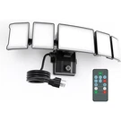 Olafus 120W Plug In Flood Lights Dusk To Dawn Led Outdoor With Remote, .... Fixed Price $112.06.