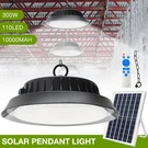 100-300W Led High Bay Light Solar Hanging Lamp+ Remote For Barn Shop Garden Yard. Fixed Price $20.99.