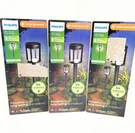 Philips Reina Outdoor Solar Led Path Light Black (3-PACK). Fixed Price $66.99.
