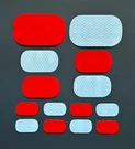Rectangle 3M Reflective Stickers Decals Reflector Pack Mailbox Truck Trailer. Fixed Price $14.95.
