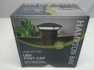 Hampton Bay Led Post Cap Low Voltage 50 Lumens Matte Black Outdoor 4X4 & 6X6. Fixed Price $24.95.