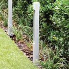 Hinkley Landscape Atlantis 12V Large Round Bollard 30" Titanium. Fixed Price $279.00.