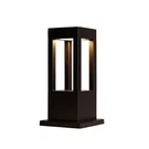 Slawa Modern Outdoor Post Light Fixture, Led Column R-H-M-40CM, Black. Fixed Price $64.97.