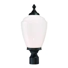 Acclaim Lighting Acorn 1 Post Mount, Matte Black/white 5367BK-WH. Fixed Price $110.00.