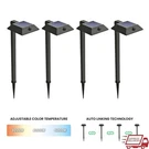 Solar Led Pathway Lights 4-PACK Motion Sensor Outdoor Security Lighting New. Fixed Price $98.78.