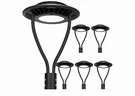 Lightdot 6-PACK Brown 5000K Led Post Top Lights 150W Circular Area Pool Garden. Fixed Price $237.59.