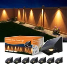 8 Pack Decorative Solar Powered Fence Lights Outdoor Waterproof With Warm White. Fixed Price $53.83.