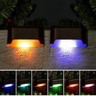 4PACK Colorful Solar Fence Light Outdoor Garden Yard Deck Stairs Step Decor Lamp. Fixed Price $7.99.