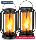 Hompavo GEN2 Solar Lanterns Outdoor Lights With Ultra-real Flame, Charging (us. Fixed Price $46.86.