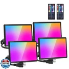 Olafus 40W Rgb Flood With Remote, Halloween Outdoor Lights, 2700K. Fixed Price $139.99.