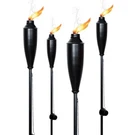 Deco Home Pack Of 4 Metal Garden Torches - Citronella For Outdoor Ambi. Fixed Price $54.09.
