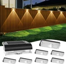 8 Pack Solar Fence Lights - Waterproof Led Wall Lighting For Outdoor Spaces. Fixed Price $46.97.
