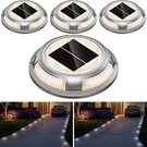Solar Driveway Lights, 4 Pack Heavy Duty Powered 2 Color M. Fixed Price $34.65.