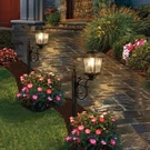 Hoodink 2PACK 2-IN-1 Solar Post Light Planter. Fixed Price $73.08.