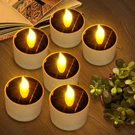 Solar Tea Lights Outdoor Waterproof - 6 Pack Flameless Flickering Candl.... Fixed Price $25.19.