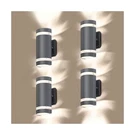 Lmp Led 4 Pack Semi Cylinder Up And Down Lights Outdoor Wall Light,body Al.... Fixed Price $170.02.