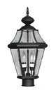 Livex Lighting 2264-04 Georgetown 21 Inch Black Outdoor Post Top Lantern. Fixed Price $285.96.