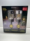 Infinity X1 Solar Motion Path Lights 500 Lumens Security 2 Pack Outdoor New. Fixed Price $18.69.