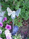 Relightable Solar Powered Garden Stake Led Light, Set Bumble Bee, Multicolor. Fixed Price $26.99.
