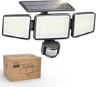 Solar Waterproof Wall-mounted Flood Light W/pir Motion Sensor, Heads/ 302 Led. Fixed Price $35.99.