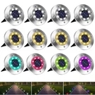 4PACK Solar In Ground Lights Outdoor Buried Lamp Disk Led Lawn Pathway Garden. Fixed Price $9.99.