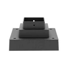 Filament Design 6.75" Black Aluminum Outdoor Pier Mount Base, Square Fitter. Fixed Price $19.95.